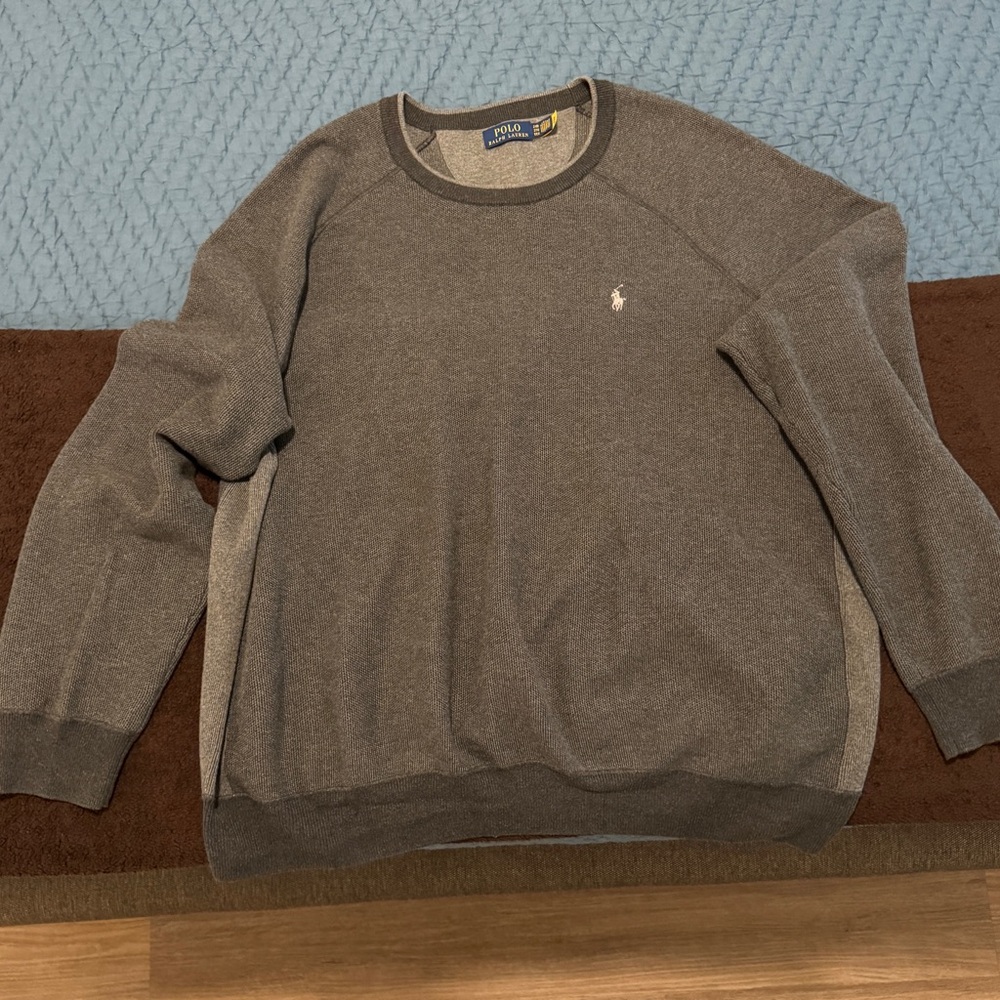 POLO Ralph Lauren Men's Gray Crewneck Sweater
